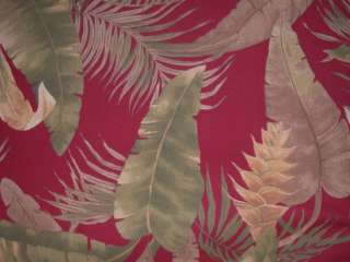 Outdoor Patio Chair Cushion ~ Red Ferns NEW  