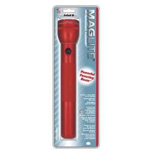  Maglite 3 D Cell Flashlight   Red Body