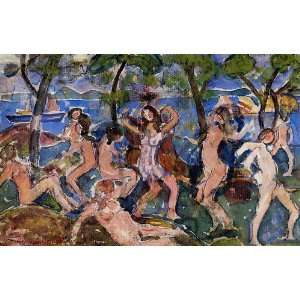  FRAMED oil paintings   Maurice Brazil Prendergast   24 x 