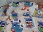 Vintage Sesame Street Childrens Double 2pc Sheet Bedding Set RARE