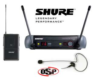   Wireless System w/an OSP HS 09 Black Earset Mic. (SKU PGX14 HS09BLK
