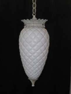   Regency Pineapple Swag Hanging Art Glass Lamp Light Chandelier  