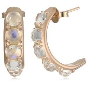  Alberian & Aulde Constellation Moonstone Arc Earrings Jewelry