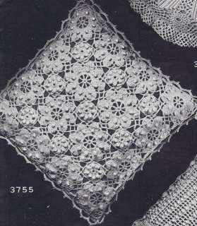 Vintage Crochet PATTERN Motif Bedspread Daisy Popcorn  