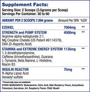 BOTH Ezekiel 60scoops preworkout & PHOENIX postworkout 