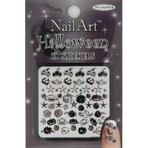 Nail Art Sticker Halloween Design NSB 03 Multi Black