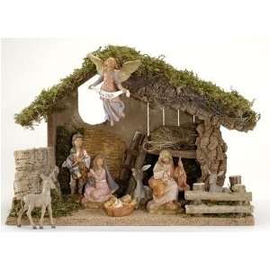   Nativity Scene with Italian Stable 9 Piece Set #54493