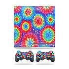   Decal for Sony Playstation 3 PS3 Slim + 2 controllers Skins Tie Dye 1