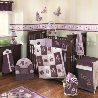 New Lambs and Ivy Luv Bugs 4pc Crib Set. Quilt, Ruffle, Bumper, Sheet 