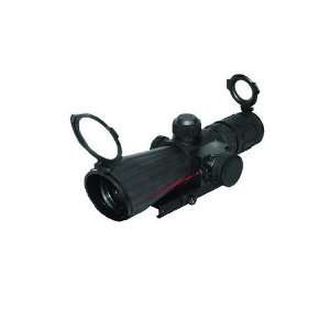  NcStar Armored 4x32 Mark III Mil Dot Scope Red Laser 