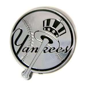  New York Yankees MLB Silver Auto Emblem