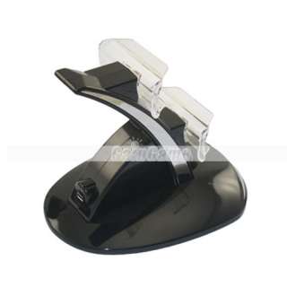   LED Dual Charger Controller Stand Charging for Sony Platstation 3 PS3