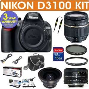  NIKON D3100 Digital SLR Camera + Tamron AF 18 250mm Zoom 