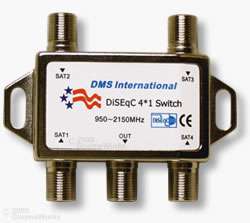   contact 4x1 diseqc 2 0 satellite switch for free to air systems