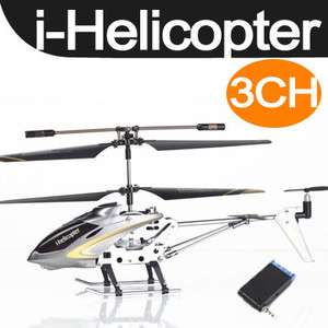 3ch 3 Channel RC helicopter Radio Controlled by iphone/itouch/i​pad 