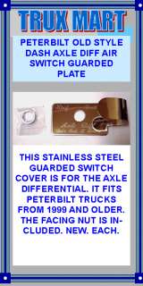 THIS STAINLESS STEEL GUARDED SWITCH COVER IS FOR THE AXLE DIFFERENTIAL 