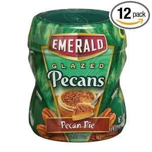 Emerald Glazed Pecans, Pecan Pie, 4.5 Ounce Cups (Pack of 12)