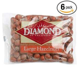 Diamond Hazelnuts Inshell, 16 Ounce Bags (Pack of 6)  