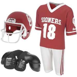  Oklahoma Sooners Youth NCAA Team Helmet and Uniform Set 