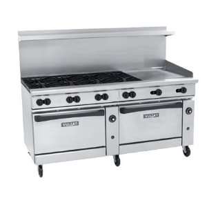   Burners, 24 Manual Control Griddle And And Two Large Convection Ovens