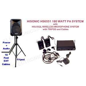  HS6551 180 Watt PA Amplifier / Speaker with HSU302L 