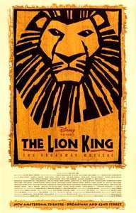   Cast Poster ~Lion King~ Heather Headley ~Elton John & Tim Rice  