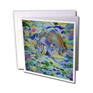 Taiche   Acrylic Painting   Turtles   Loggerhead Turtle   world turtle 