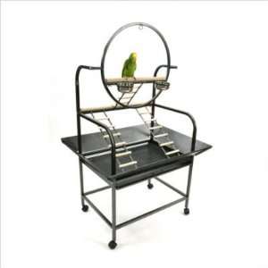  A&E Cage Co. J6 The O Parrot Play Stand Color Blue Pet 