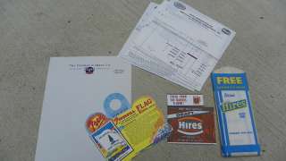 HIRES ROOT BEER PAPER LOT OF 8 ITEMS  