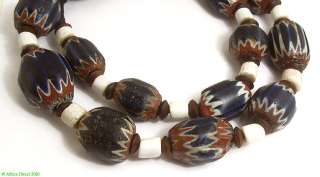 venetian seven layer chevron trade bead necklace other names rosetta 