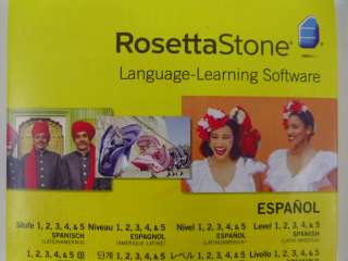 RosettaStone Levels 1 5 Spanish (Latin America) NEW w/ Headset  