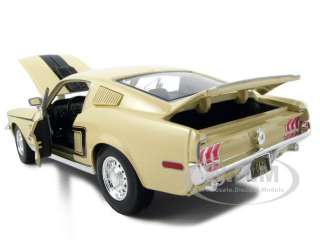   18 scale diecast car model of 1968 ford mustang cj cobra jet yellow