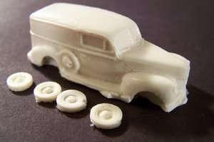 HO SCALE TRUCK 1940 FORD PANEL SYRACUSE RESIN KIT  