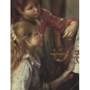  Young girls at the piano (Detail) by Renoir canvas art 