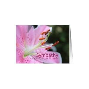  daughter Pink Lily Sympathy card Card Health & Personal 