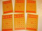 ALTERED ART Game CRAFT Scrapbook BINGO CARDS Vintage items in Big GAME 