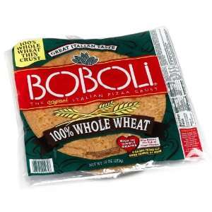 Boboli, 12 Inch 100% Whole Wheat Pizza Crust, 10 oz  Fresh