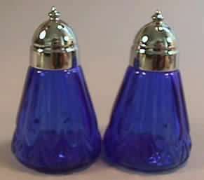   Blue Glass Nicole Salt and Pepper Shakers is absolutely breath taking