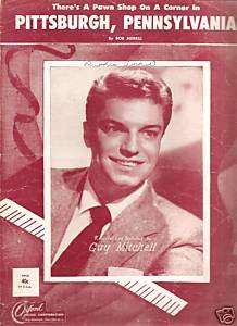 Sheet Music Guy Mitchell Pittsburgh Pennsylvania 111  