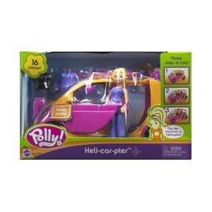  Polly Pocket Heli Car Pter Playset   Purple Toys & Games