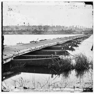   . Pontoon bridge over the James, from the north bank