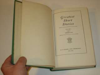 GREATEST SHORT STORIES 6 Volume Set P.F. Collier 1953  