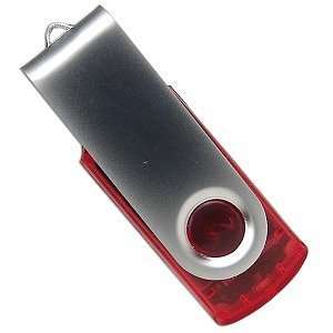  Portable Flash Disk 256MB USB 2.0 (Transparent Red 