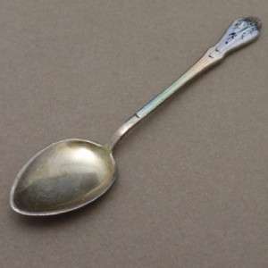 Enamel & Sterling Silver Demitasse Spoon Vintage Norway Aksel Holmsen 