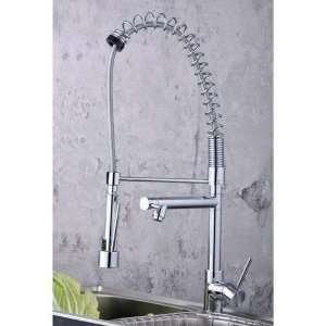 Single Handle Pull Down Pre rinse Spring Kitchen Faucet 