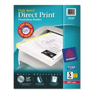  New Direct Laser Printer Dividers Five Tab Letter Case 