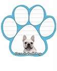 French Bulldog Dog Stickyback Magnetic Lined Notepad with Large Magnet