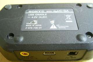 SONY UC GA USB CRDLE & AC POWER USB/AV CABLE FOR DSC G1  