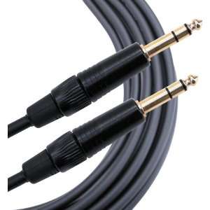   Gold TRS TRS 20 Balanced Quad Patch Cable 20 feet Musical Instruments