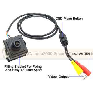 Super WDR Starlight Low Illumination 650TVL SONY CCD OSD Mini Camera